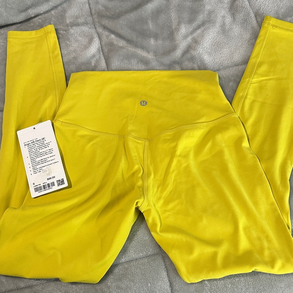 lululemon athletica Kids Bright Yellow Leggings